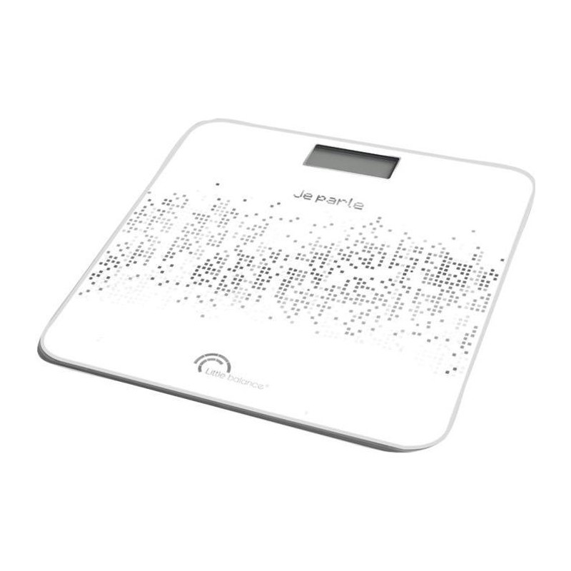 LITTLE BALANCE Pese-personne électronique parlant Voice 180kg / 100g - Noir