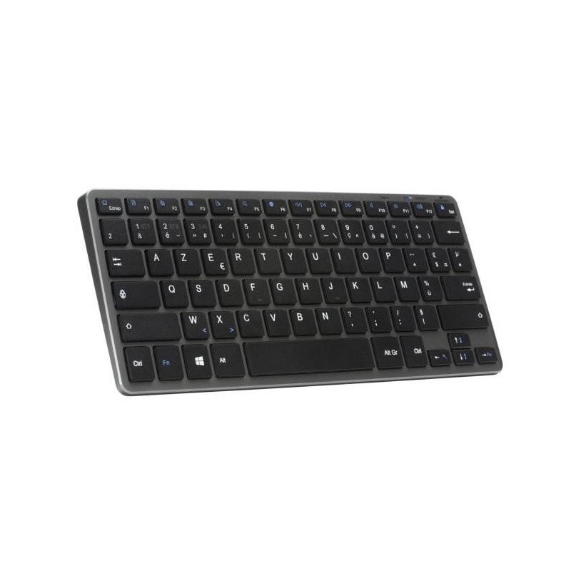 Clavier Sans Fil - BLUESTORK - MINI R - Compact - Rechargeable - Gris/Noir