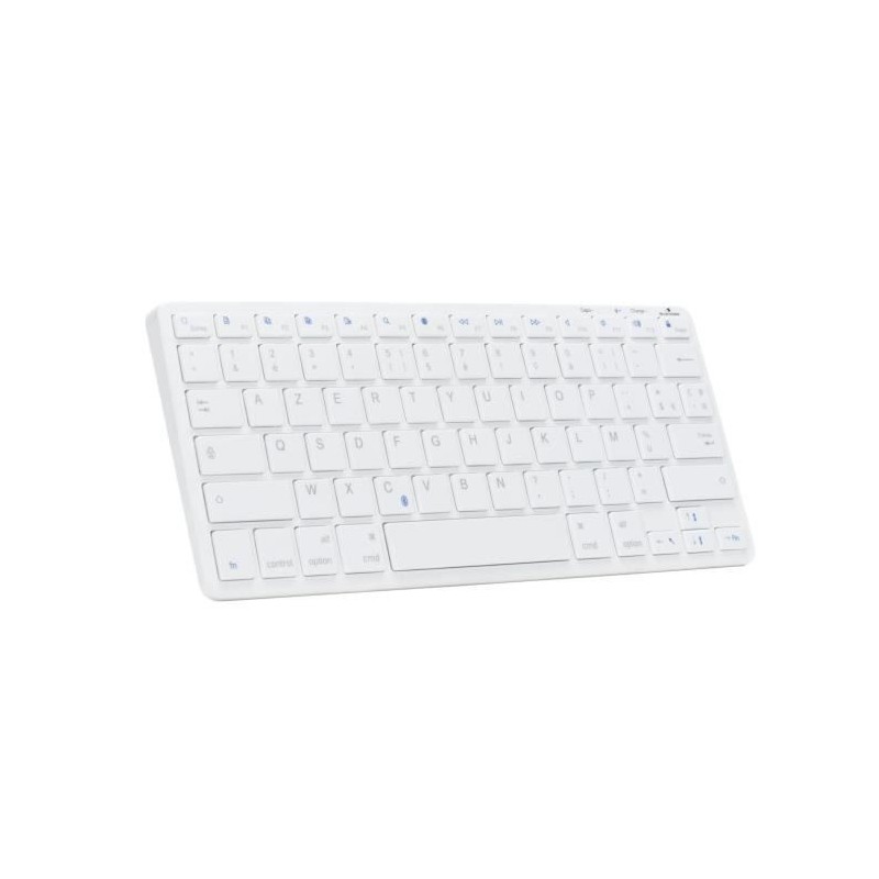 Clavier Sans Fil - BLUESTORK - MINI MAC R - Compact - Rechargeable - Blanc