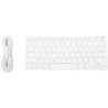 Clavier Sans Fil - BLUESTORK - MINI MAC R - Compact - Rechargeable - Blanc