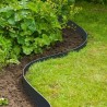 Bordure de jardin en PE noir - Nature - Bordure de jardin - 7,5cm x 10m - Épa...