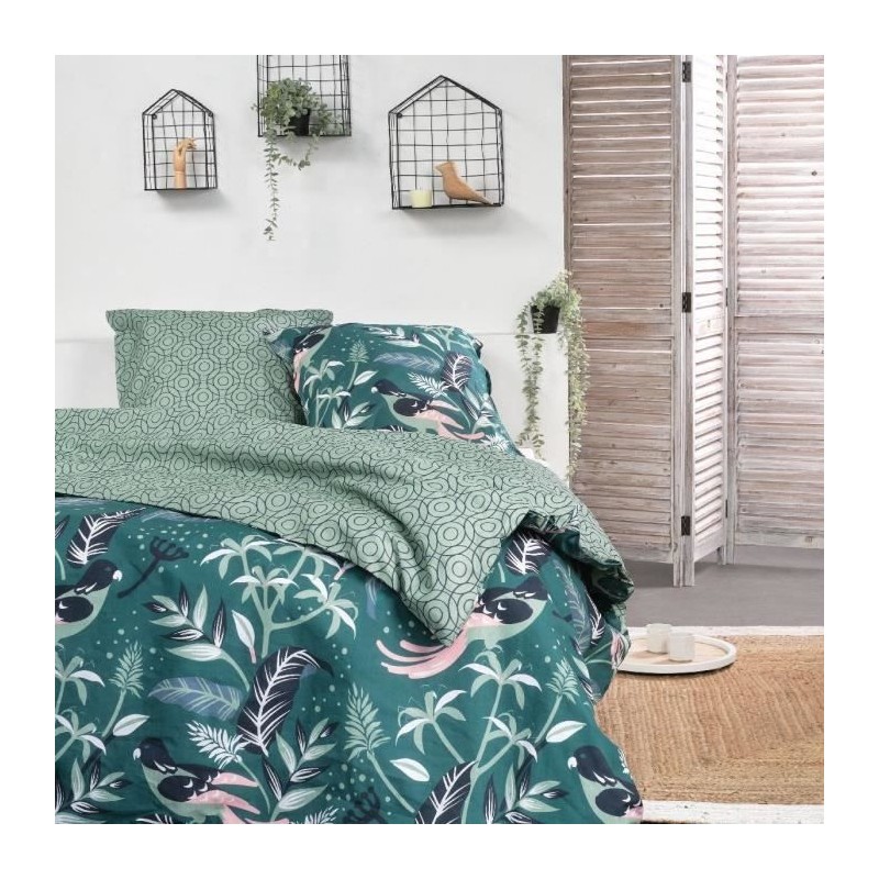 Parure de lit - TODAY - Sunshine - 119474 - 2 personnes - 260x240cm - Coton -...