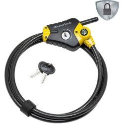 Antivol - MASTER LOCK - Python 8433EURD - Longueur ajustable de 30 cm a 1,8 m...