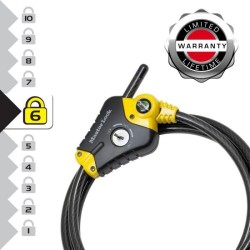 Antivol - MASTER LOCK - Python 8433EURD - Longueur ajustable de 30 cm a 1,8 m...