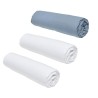 Lot de 3 draps housses TODAY Essential - 160 x 200 cm - 2 personnes - 100% Co...