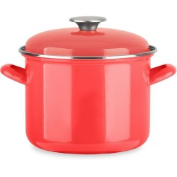 Traiteur - BAUMALU - Tous feux dont induction - Émail 22 x 16 cm - Coloris rouge