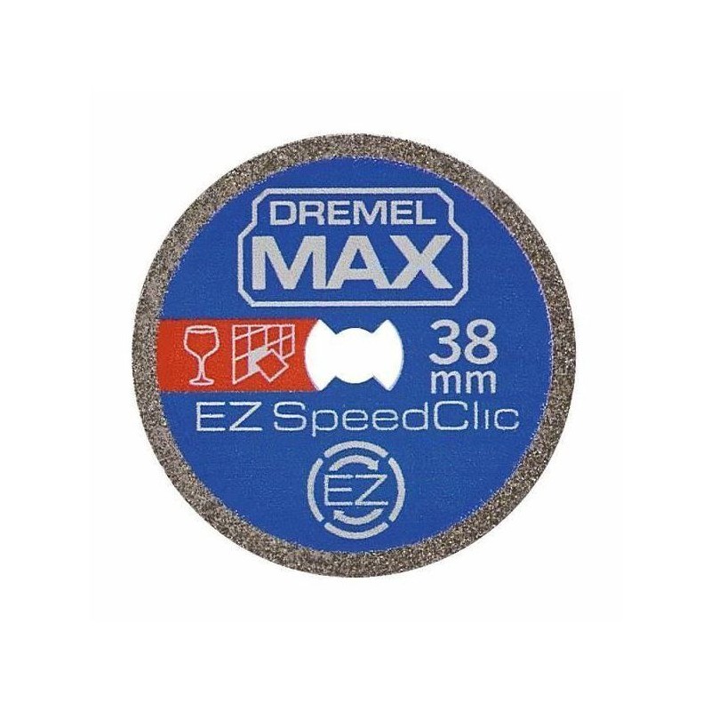 Disque Diamant Haute longévité EZ SpeedClic Dremel Max S545 - ø38mm materiaux...