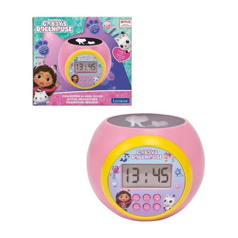 Réveil Projecteur Gabby et la Maison Magique