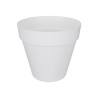 ELHO Pot de fleurs rond avec roues Loft Urban - Ø 38.5 x 35,3 cm - Blanc