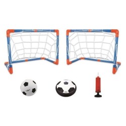 Disque de foot aéroglisseur en mousse lumineux avec cages de buts et ballon -...