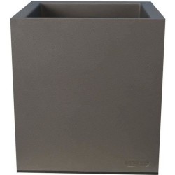 Bac a fleurs - RIVIERA - Granit - 29,5x29,5x33,5 cm - Gris