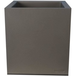 Bac a fleurs - RIVIERA - Granit - 29,5x29,5x33,5 cm - Gris