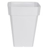 Bac a fleurs carré RIVIERA SOLEILLA - Plastique - H53x39x39 cm - Blanc