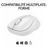 Souris - Sans fil - Logitech - M240 Silent - Blanc