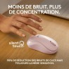 Souris - Sans fil - Logitech - M240 Silent - Rose