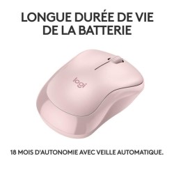 Souris - Sans fil - Logitech - M240 Silent - Rose