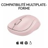 Souris - Sans fil - Logitech - M240 Silent - Rose