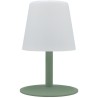 Lampe de table sans fil - LUMISKY - STANDY MINI Olive - H25 cm - Pied en acie...