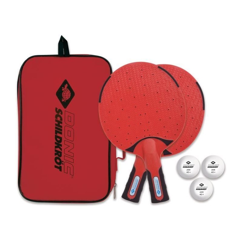 Set de tennis de table / ping pong - SCHILDKRÖT - 2 raquettes + 3 balles - Sa...