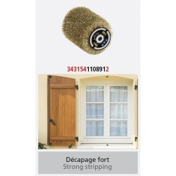 Brosse fil laitonné 0,3mm Ø80mm - FARTOOLS - pour décaper/dégriser le bois, l...