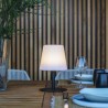 Lampe de table sans fil - LUMISKY - STANDY MINI Dark - H25 cm - Pied en acier...