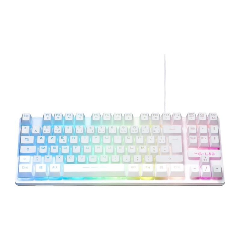 Clavier Gamer - The G-Lab - KEYZ CAESIUM TKL - RGB - Filaire - 100% Personnal...