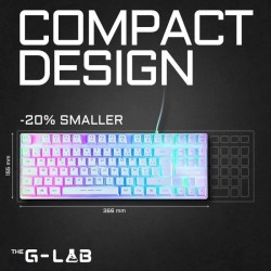 Clavier Gamer - The G-Lab - KEYZ CAESIUM TKL - RGB - Filaire - 100% Personnal...