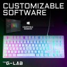 Clavier Gamer - The G-Lab - KEYZ CAESIUM TKL - RGB - Filaire - 100% Personnal...