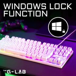 Clavier Gamer - The G-Lab - KEYZ CAESIUM TKL - RGB - Filaire - 100% Personnal...