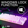 Clavier Gamer - The G-Lab - KEYZ CAESIUM TKL - RGB - Filaire - 100% Personnal...