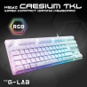 Clavier Gamer - The G-Lab - KEYZ CAESIUM TKL - RGB - Filaire - 100% Personnal...