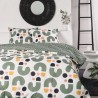 Parure de lit - TODAY - Sunshine - 2 personnes - 240x220cm - Coton - Vert - A...