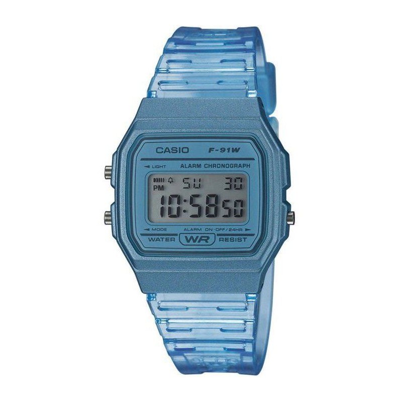 CASIO Collection Montre F-91WS-2EF chrono, alarme, calendrier auto