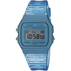 CASIO Collection Montre F-91WS-2EF chrono, alarme, calendrier auto