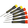 Jeu de 6 Micro Tournevis - STANLEY - STHT0-62631 - 4 Fente + 2 Phillips