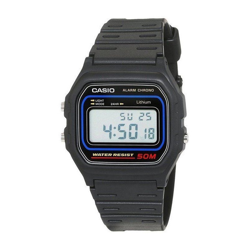 CASIO Montre Chronographe W-59-1VQES  Femme