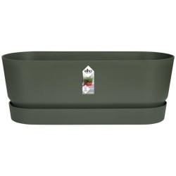 ELHO Jardiniere ovale GREENVILLE - Ø49 x 19,8 x 18,4 cm - Plastique recyclé -...
