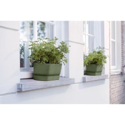 ELHO Jardiniere ovale GREENVILLE - Ø49 x 19,8 x 18,4 cm - Plastique recyclé -...