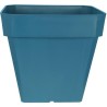 Bac a fleurs carré - RIVIERA - SOLEILLA - Plastique - 49x49x45 cm - Bleu