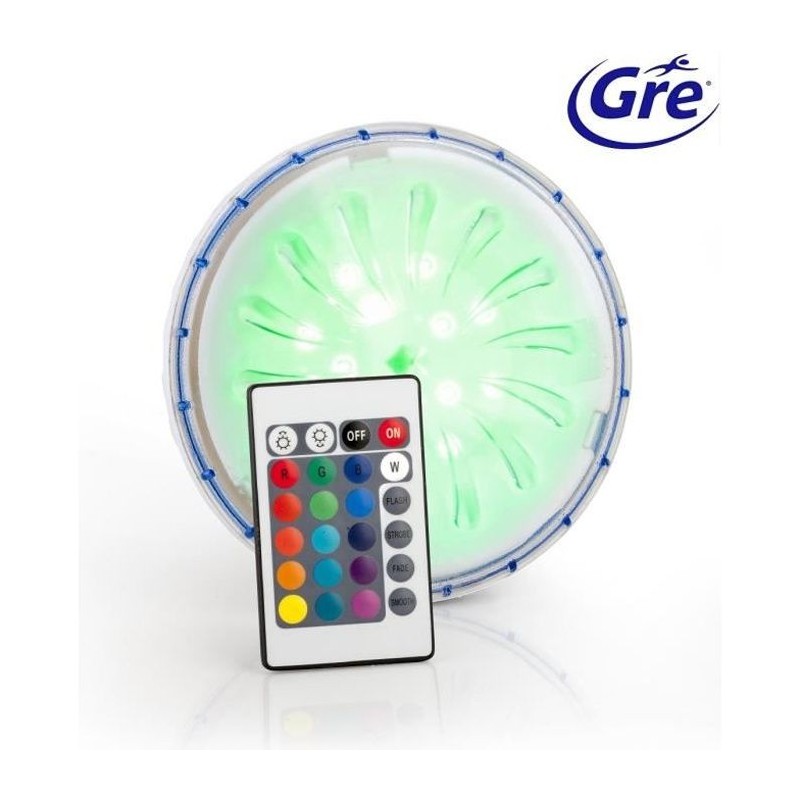 GRE - Projecteur LED Couleur pour piscines hors-sol paroi en acier/métal
