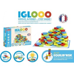 Iglooo 100 Pieces - JEUJURA - Jeu d'Adresse et de Logique avec Palets et Tapi...