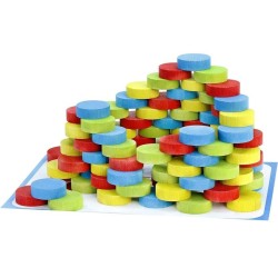 Iglooo 100 Pieces - JEUJURA - Jeu d'Adresse et de Logique avec Palets et Tapi...