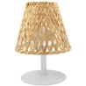 Lampe de table sans fil - LUMISKY - IBIZA - H26 cm - Bambou naturel - LED bla...