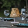 Lampe de table sans fil - LUMISKY - IBIZA - H26 cm - Bambou naturel - LED bla...