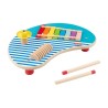 Fisher-Price-Table musicale en bois avec instruments de percussion