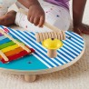 Fisher-Price-Table musicale en bois avec instruments de percussion