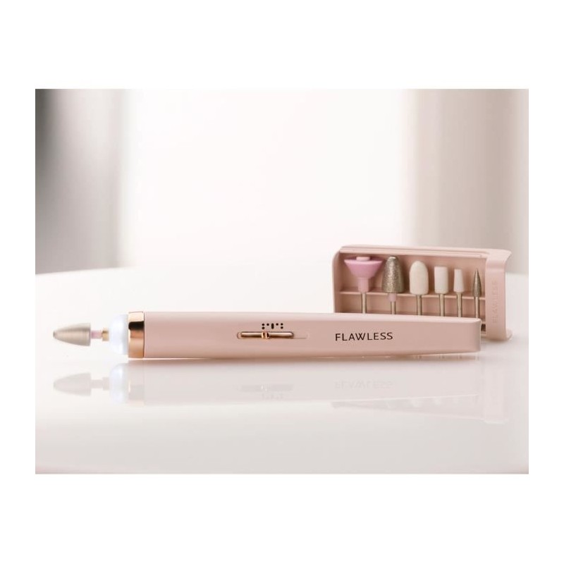 Finishing Touch Flawless Salon Nails - Lime a Ongles Électrique - Kit Manucur...