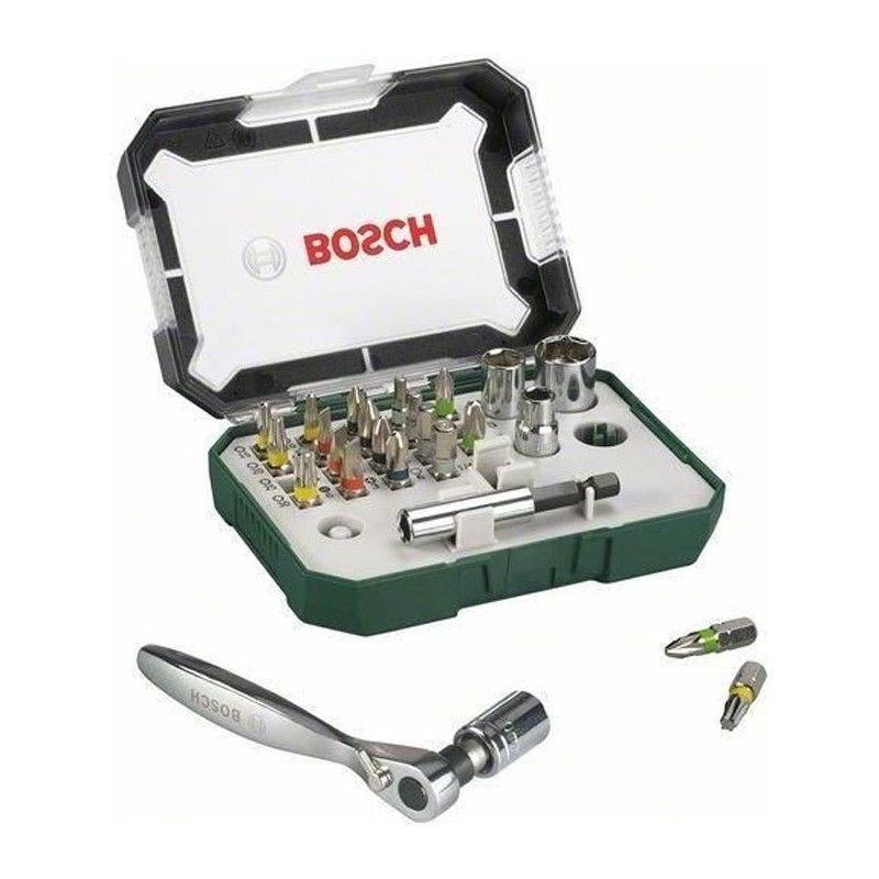 Set embout de vissage Bosch (Kit 26 pieces, Assortiment d'embouts de