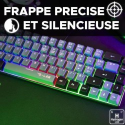 Clavier Gamer - The G-Lab - KEYZ HYDROGEN - 60% Format Compact - Rétroéclairé...