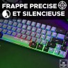 Clavier Gamer - The G-Lab - KEYZ HYDROGEN - 60% Format Compact - Rétroéclairé...